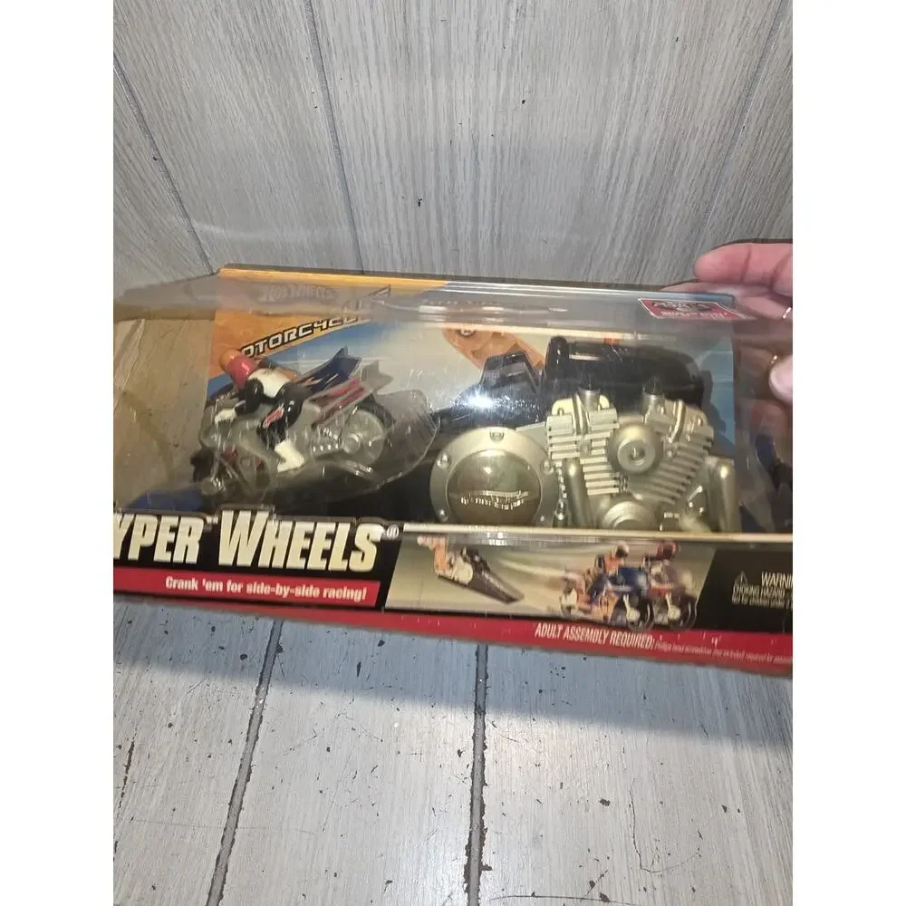 Vintage Hot Wheels Hyper Wheels Dual Motorcycle Launcher And 2 Motorcycles New